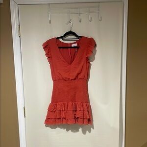 NWOT Sage Elegant Ruffle Dress Size Large